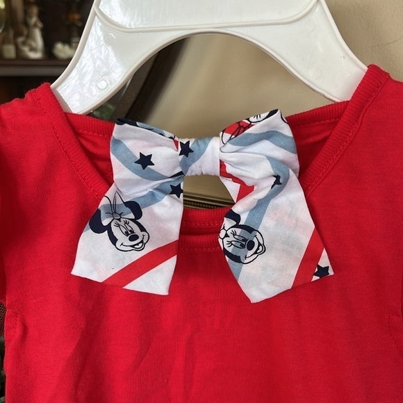 Brand New Disney All-American Minnie Mouse 2-Piece Set Shirt Blue Ruffle Skirt - Picture 5 of 13